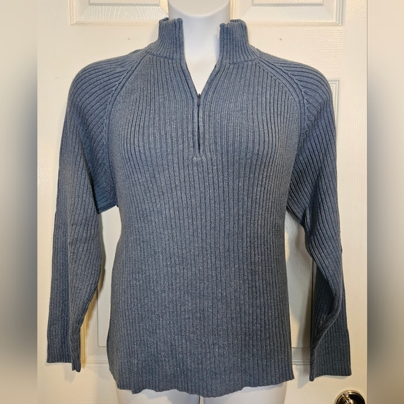 Old Navy Sweaters - Old Navy, ribbed, quarter zip, pull on sweater. 100% cotton. Size XXL
